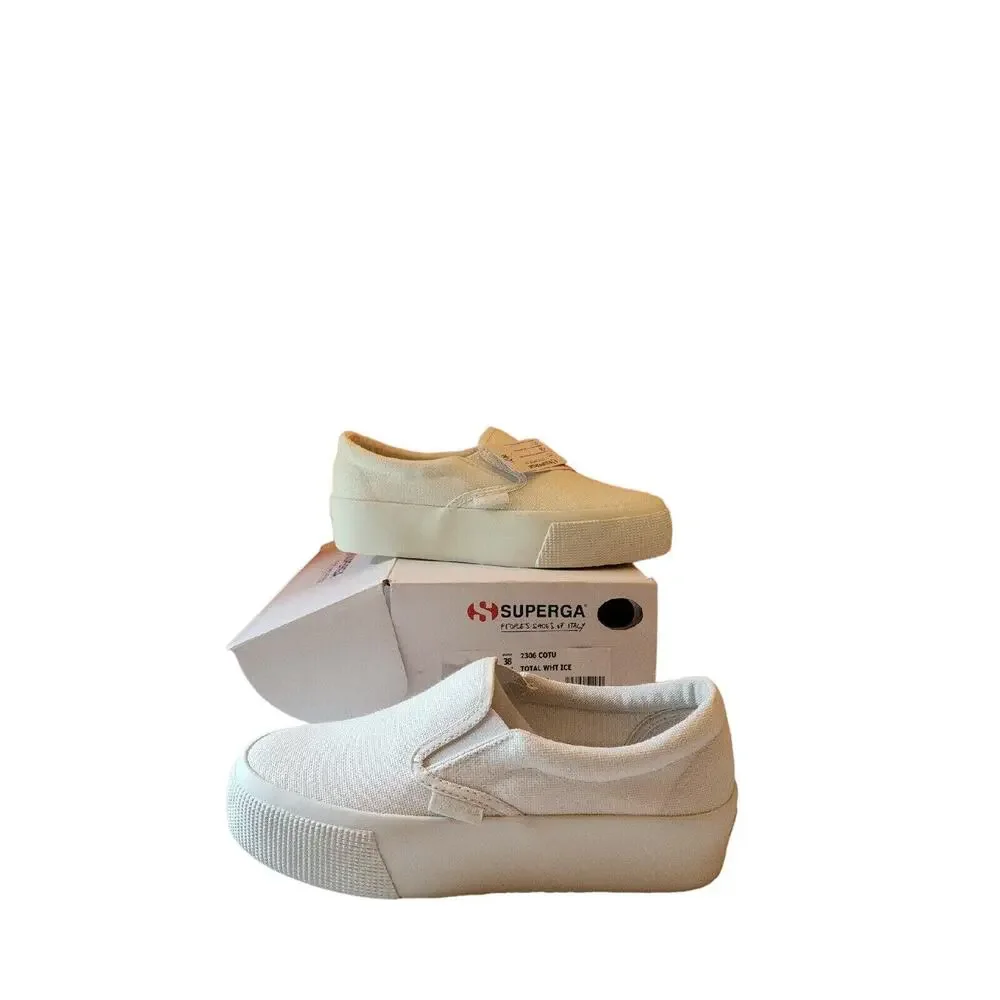Superga 2306 Cotu White Womens Shoes Size 7.5 M Fashion Sneakers Platform